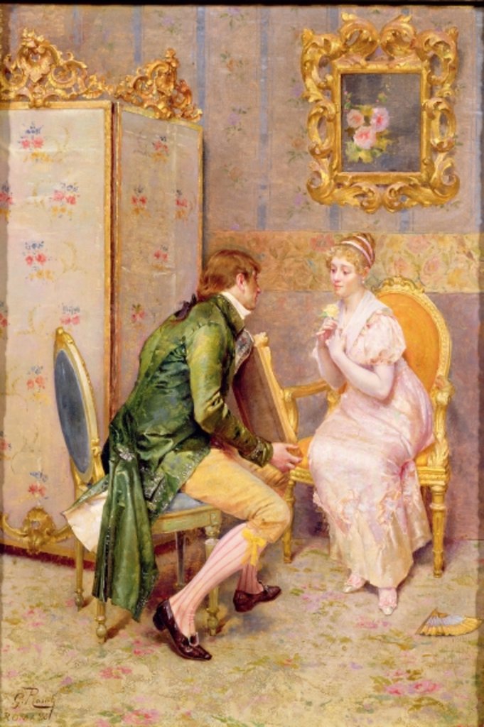 Detail of The Rose by Giulio Rosati