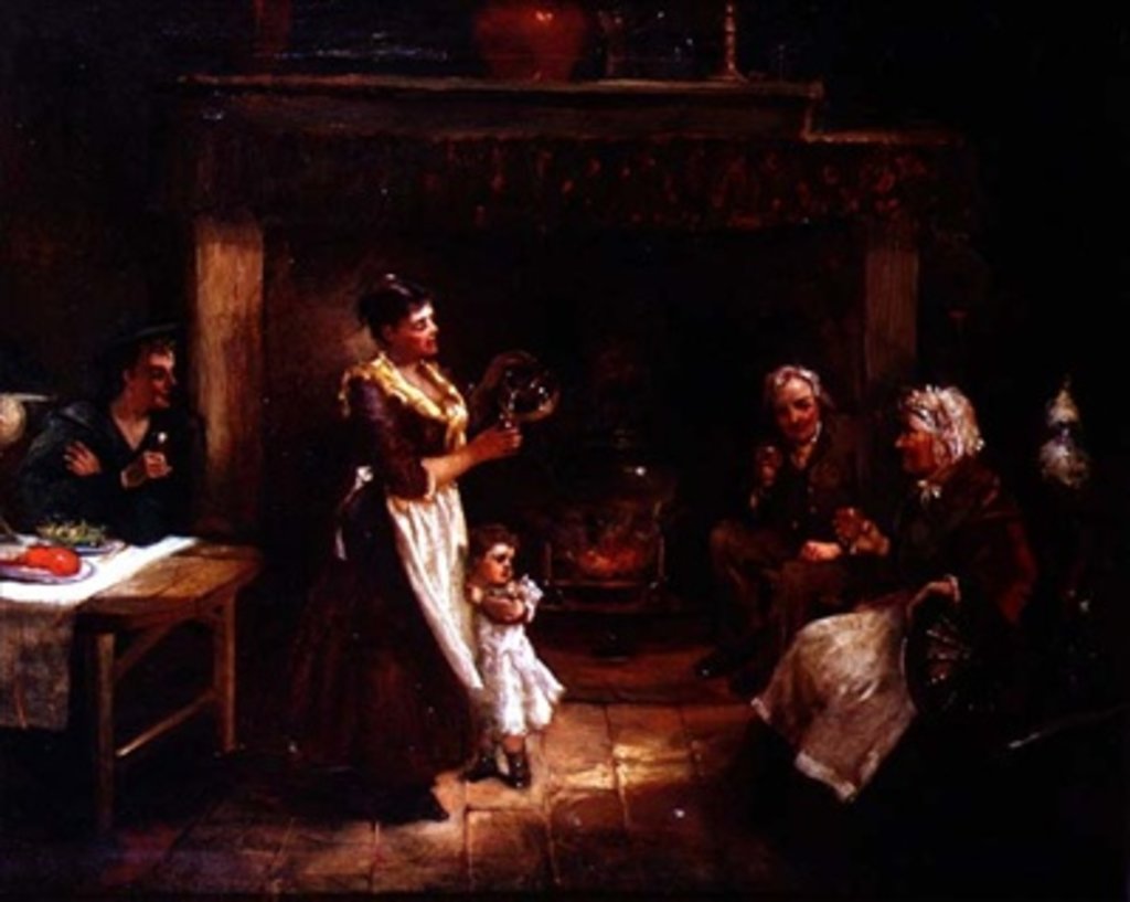 Detail of The Cup of Cheer by Kate Gray