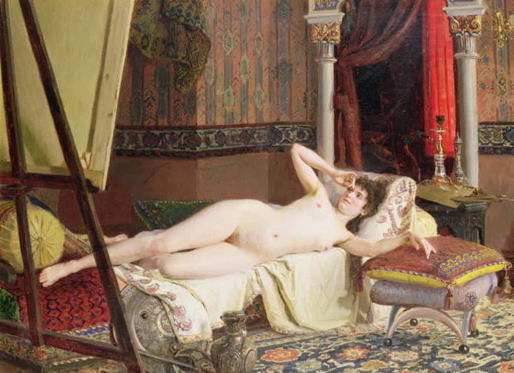 Detail of The Artist's Model by Nikolai K. Bodarevski