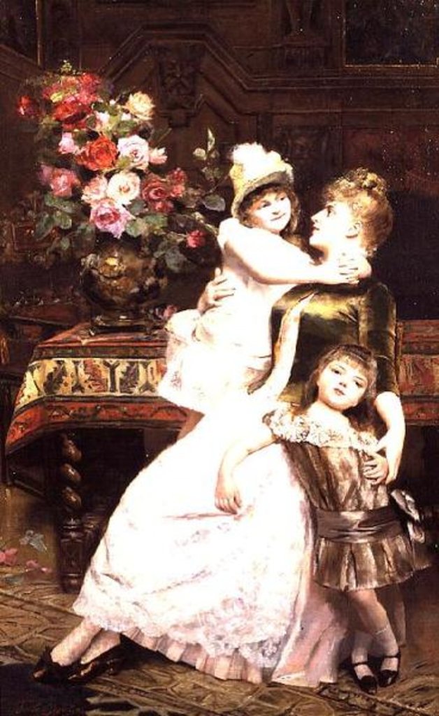 Detail of Maternal Bliss by George van den Bos