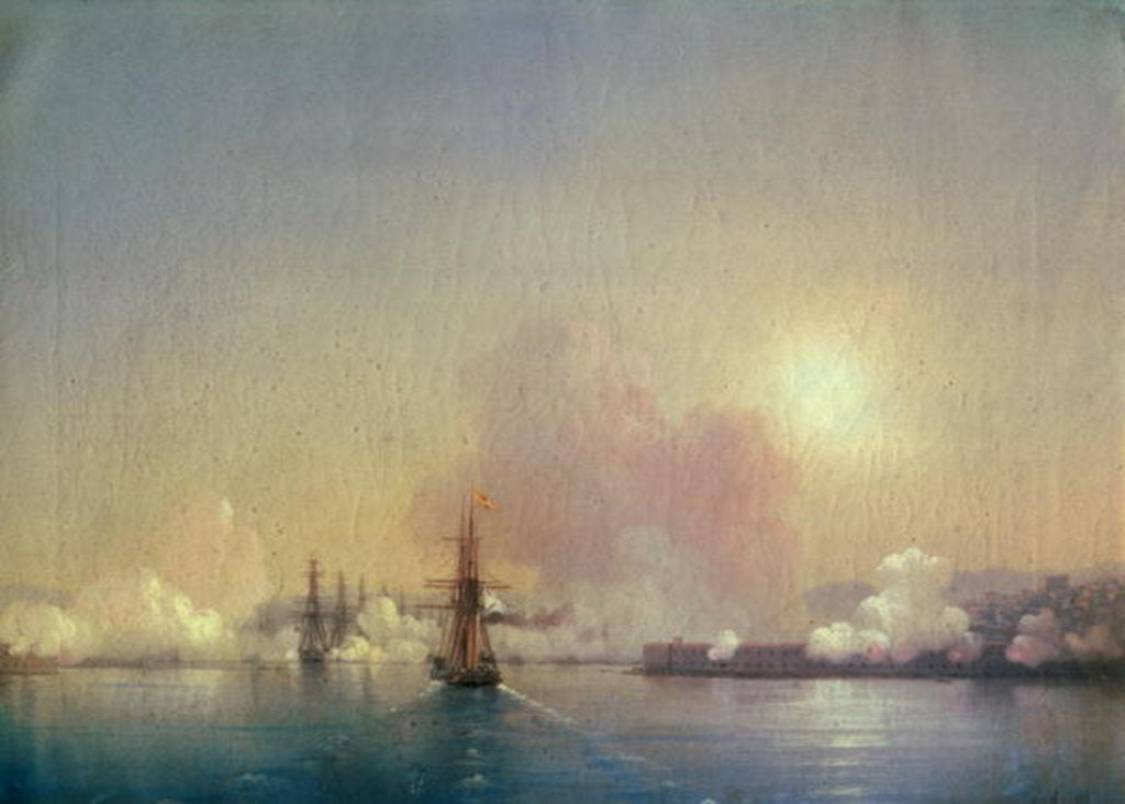 Detail of Arrival into Sebastopol Bay, 1852 by Ivan Konstantinovich Aivazovsky