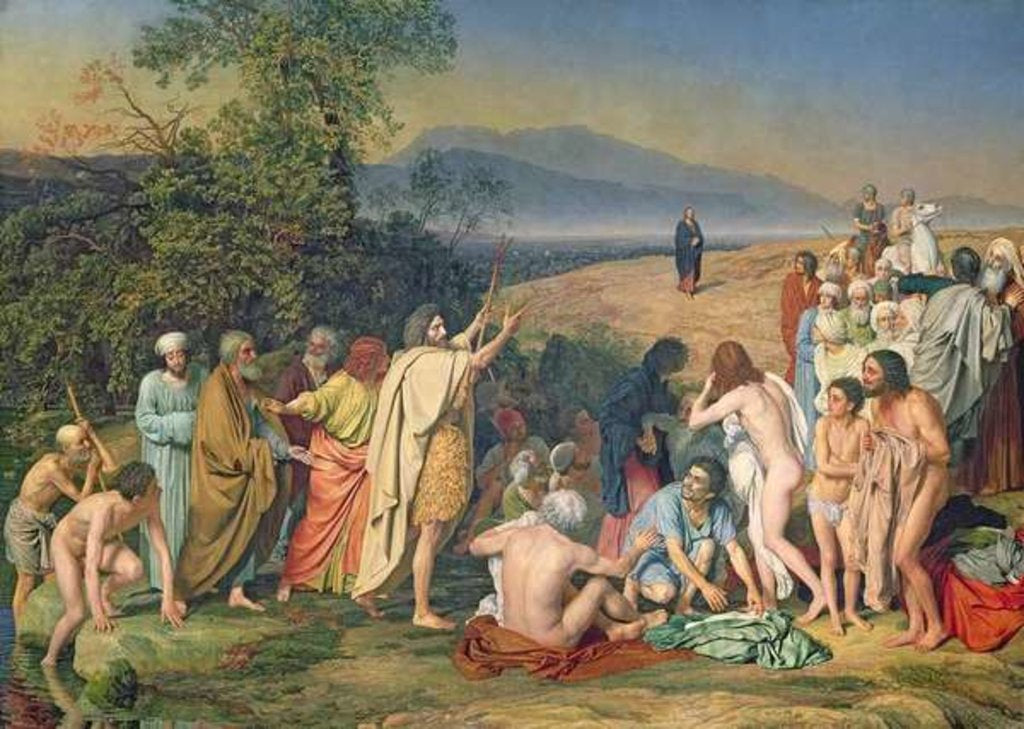 Detail of The Appearance of Christ to the People 1837-57 by Aleksandr Andreevich Ivanov
