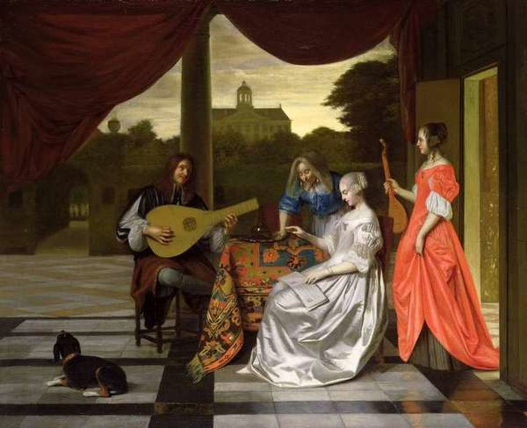 Detail of Musical Scene in Amsterdam by Pieter de Hooch
