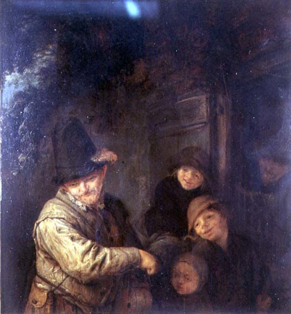 Detail of The Itinerant Musician, 17th century by Adriaen Jansz. van Ostade