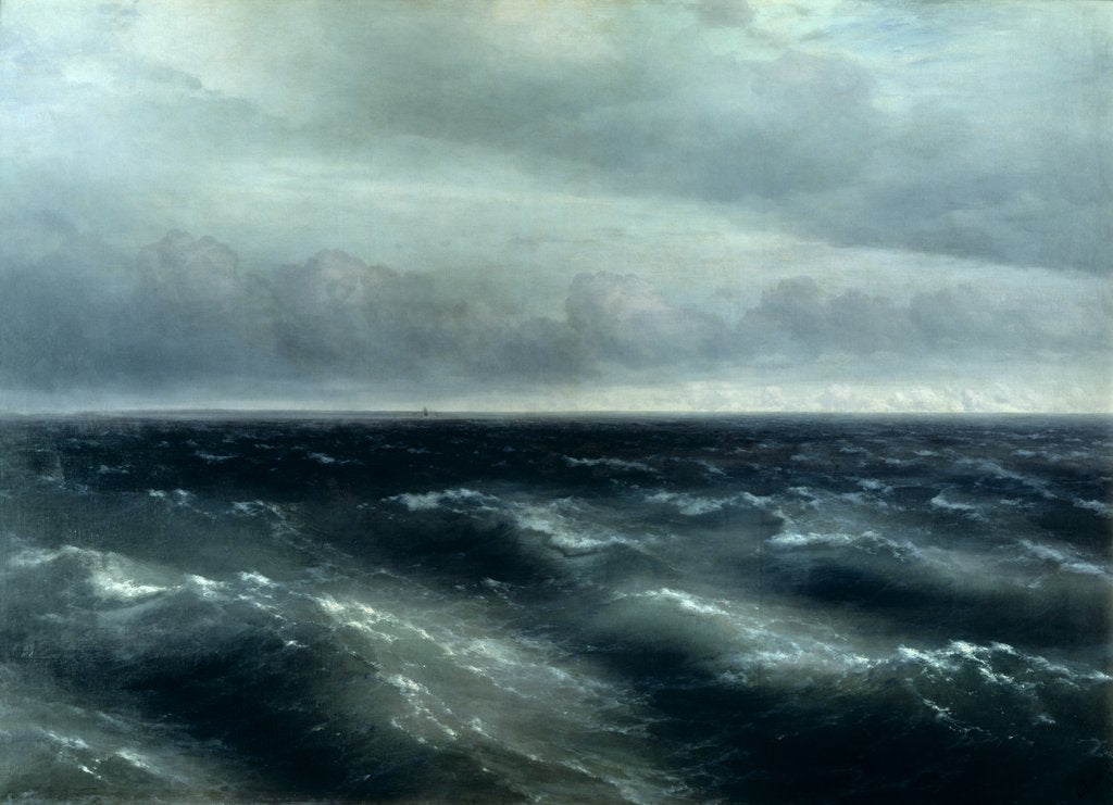 Detail of The Black Sea, 1881 by Ivan Konstantinovich Aivazovsky