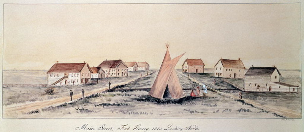 Detail of Main Street, Fort Gary by John Simpson