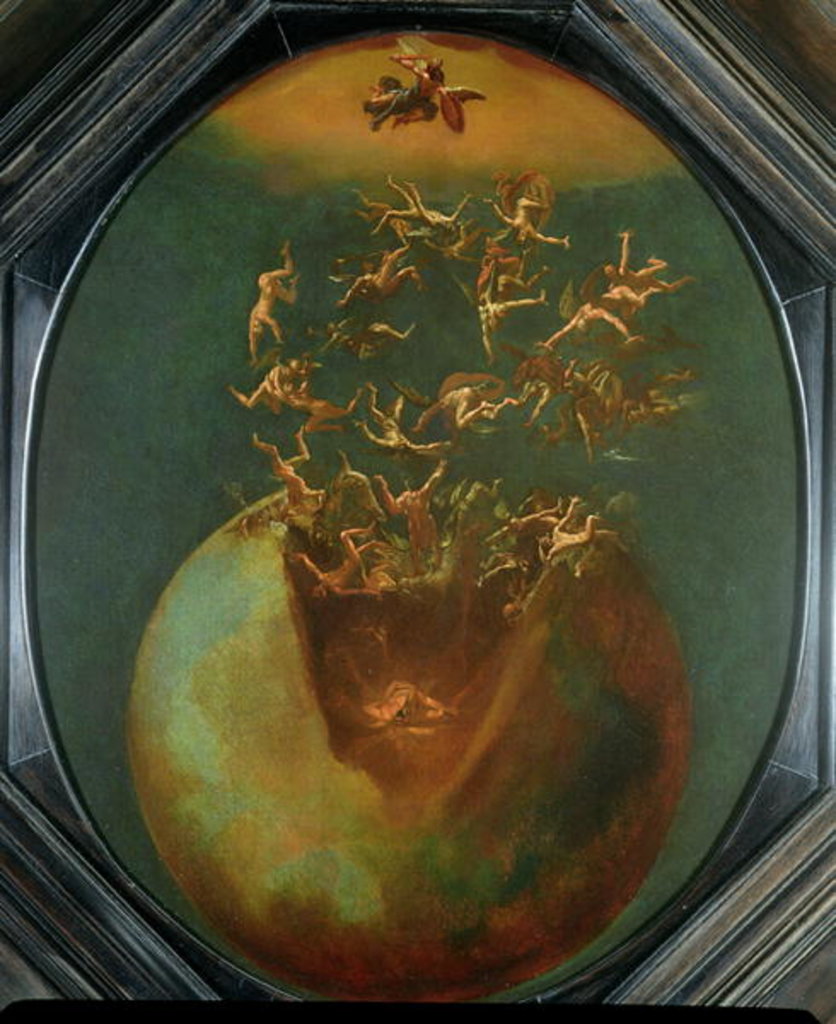 Detail of Fall of Satan and the Rebel Angels from Heaven by Jakob Isaaksz Swanenburgh