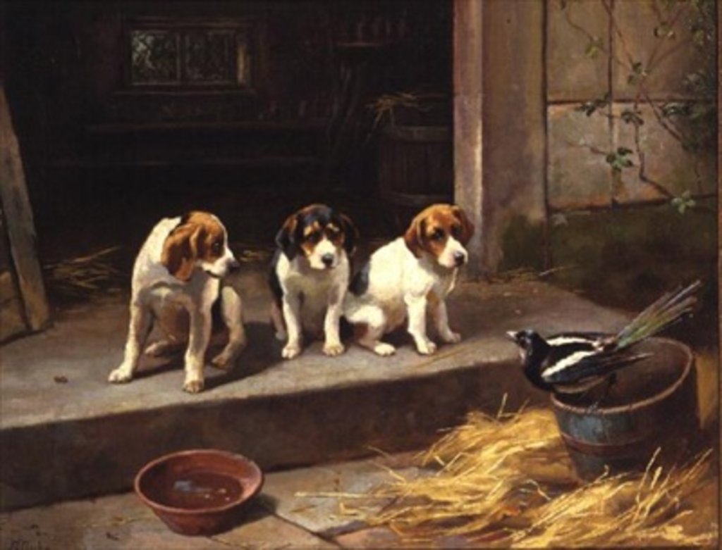 Detail of The Uninvited Guest by Alfred Duke