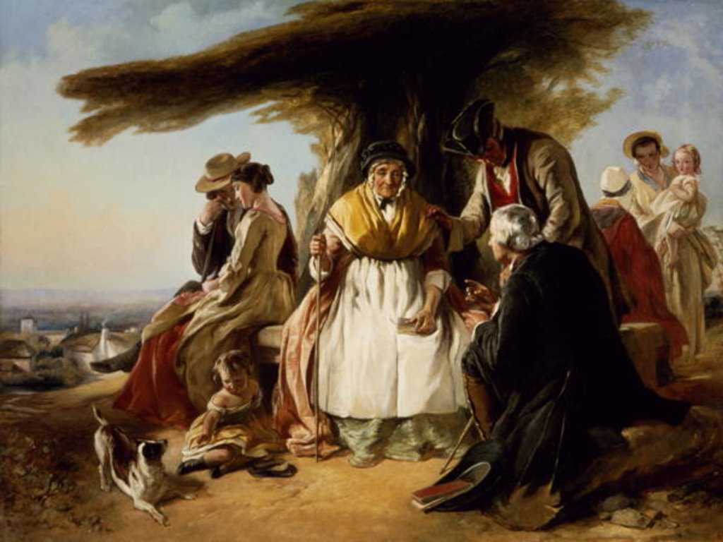 Detail of Youth and Age by John Callcott Horsley