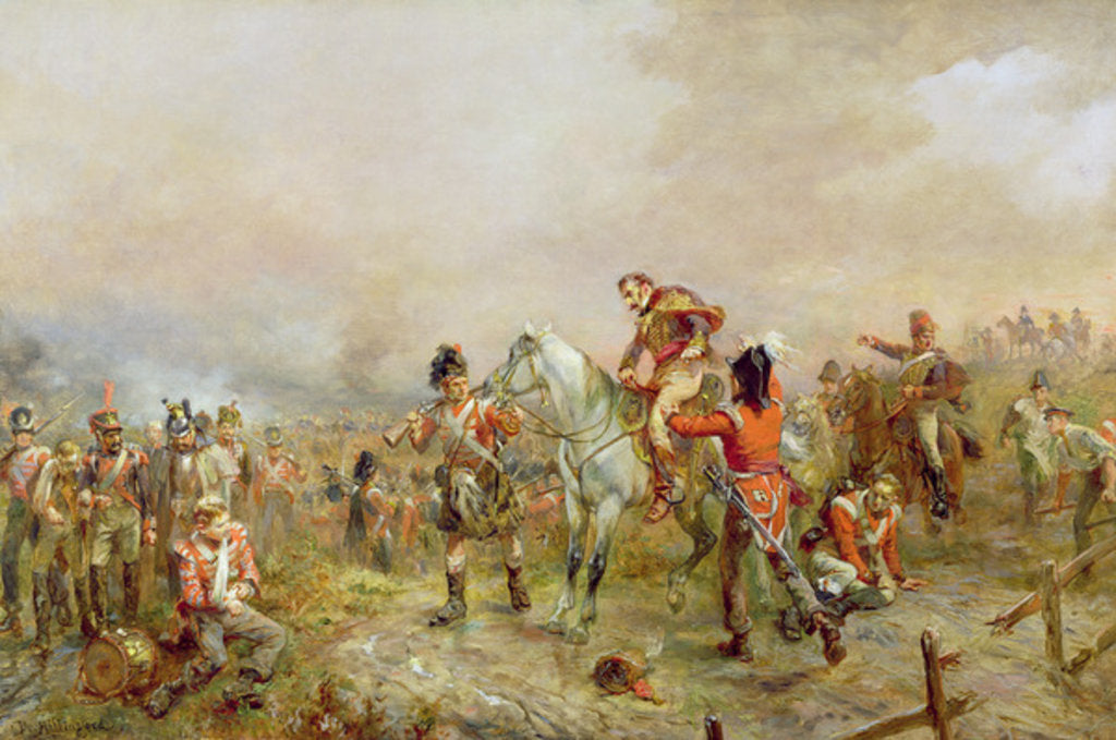Detail of The Field at Waterloo by Robert Alexander Hillingford