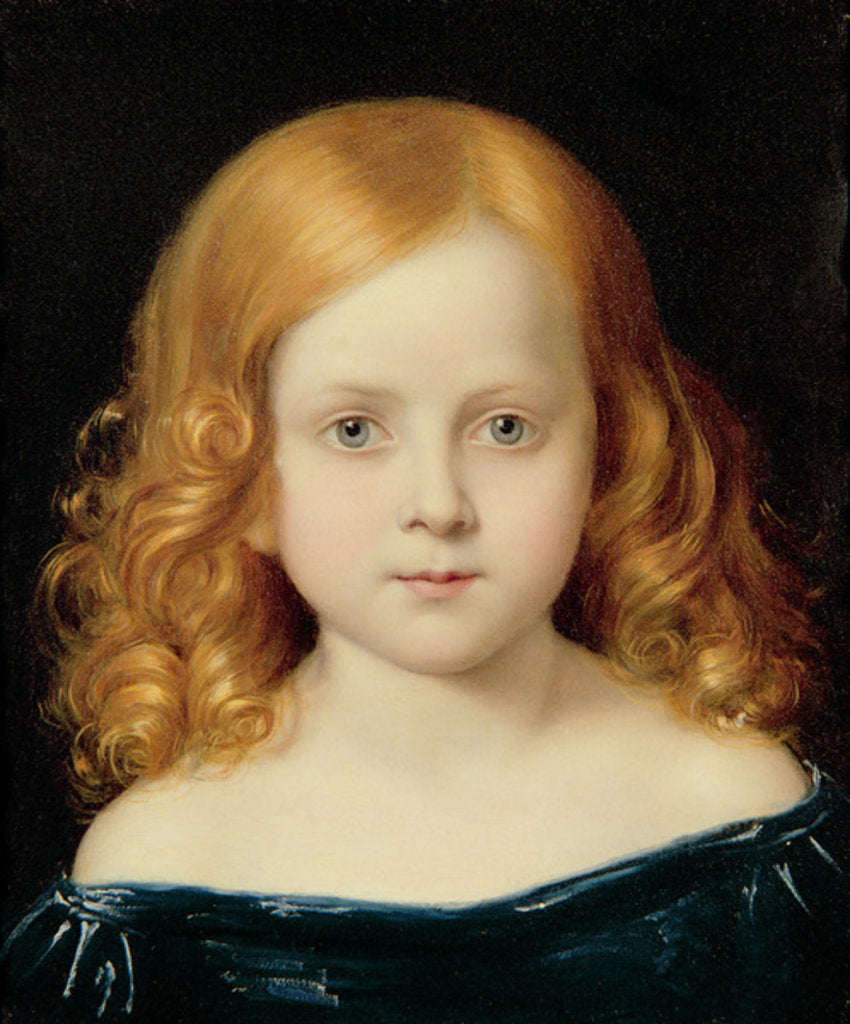 Detail of Portrait of the Artist's Daughter by Charles West Cope