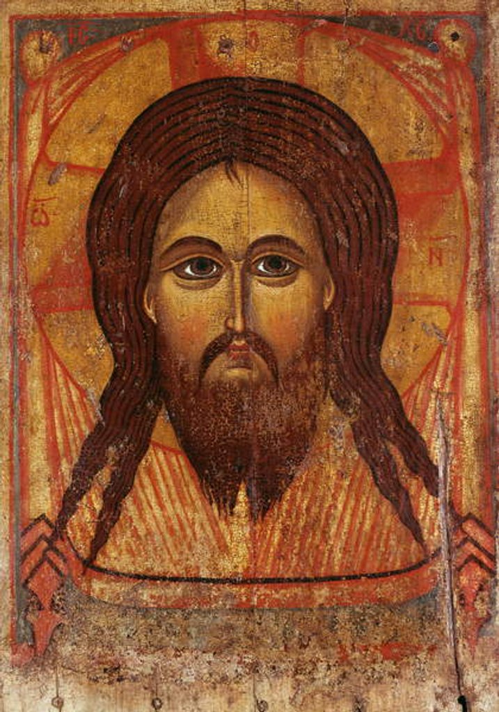 Detail of The Holy Face, 1200-1250 by School Russian