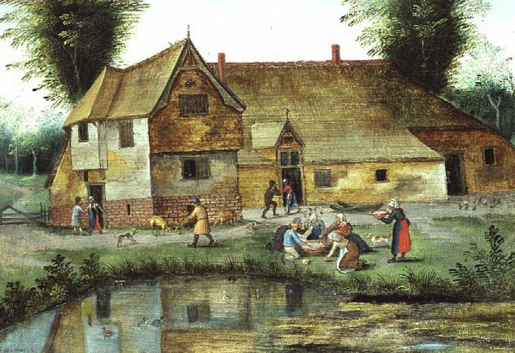 Detail of The Peasant's Meal by Pieter the Younger Brueghel