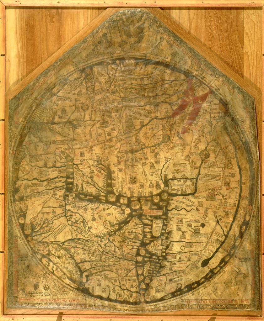 Detail of Hereford Mappa Mundi, c.1290 by Richard of Haldingham