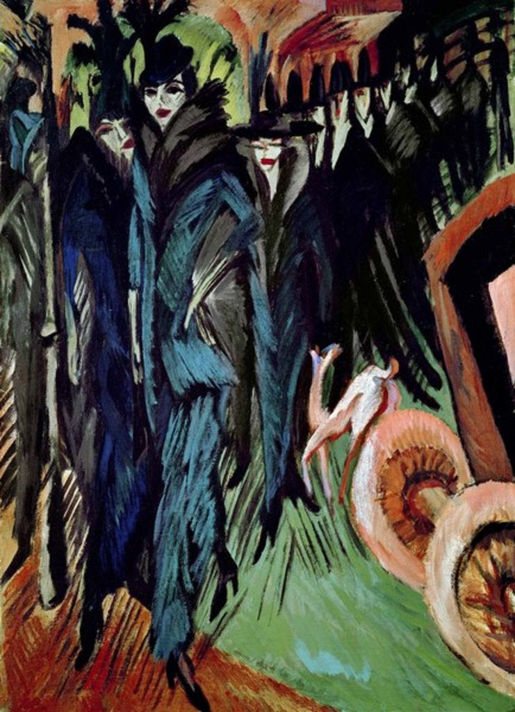 Detail of Friedrichstrasse, 1914 by Ernst Ludwig Kirchner