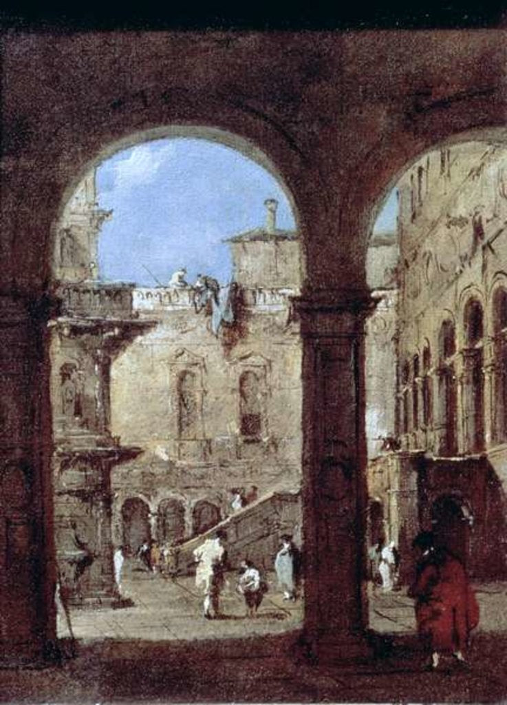 Detail of Architectural Capriccio, c.1770 by Francesco Guardi
