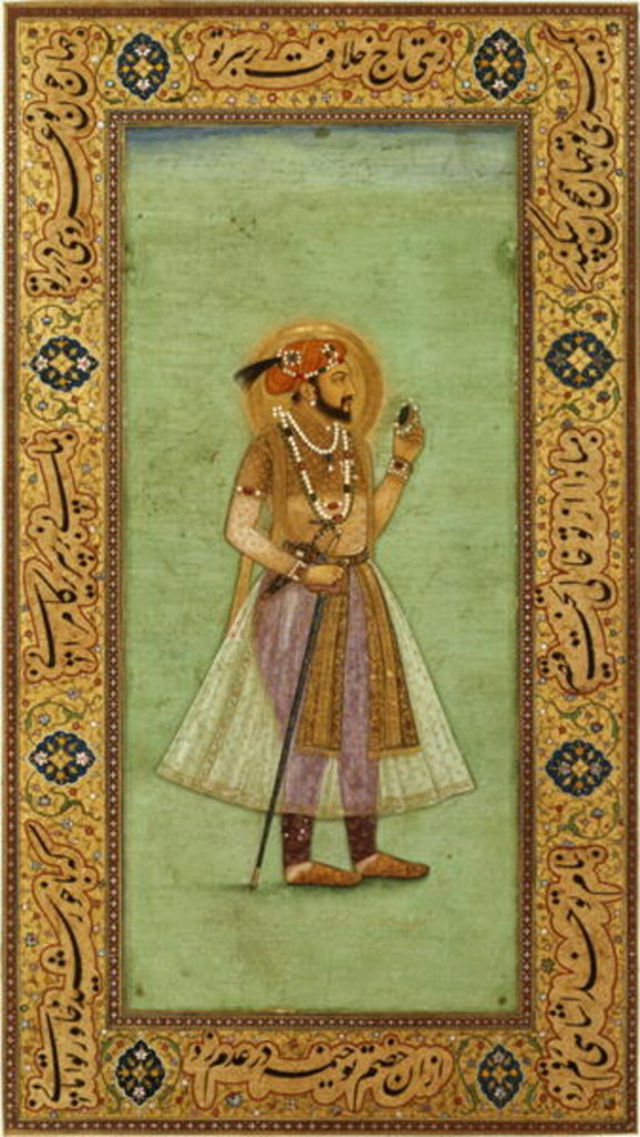 Detail of Portrait of Shah Jahan, 1631 by Indian School