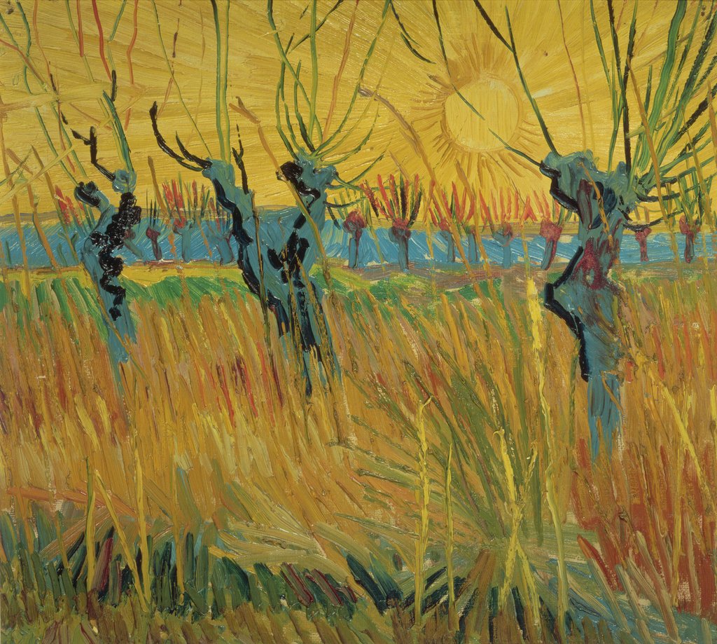 Detail of Pollard willows at sunset, 1888 by Vincent van Gogh