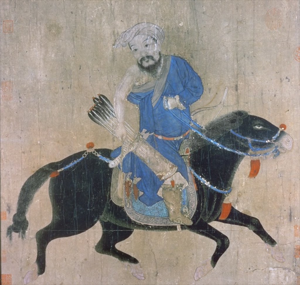Detail of Mongol archer on horseback, 15th-16th century by Ming Dynasty Chinese School