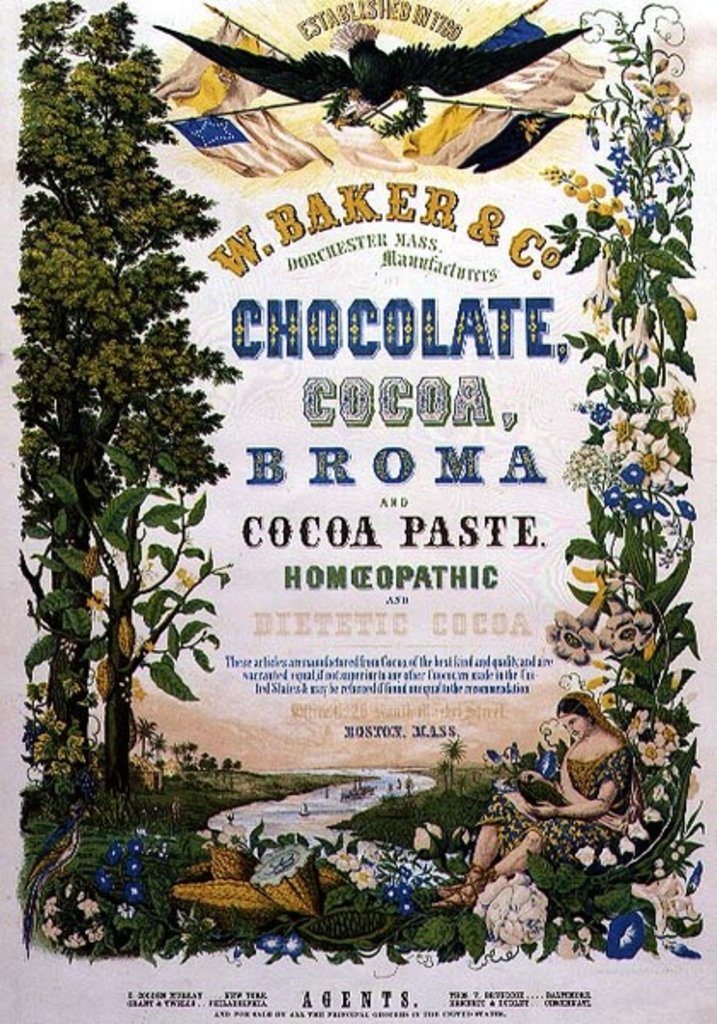 Detail of American Advertising Poster for Chocolate and other Cocoa products, 19th century by Anonymous