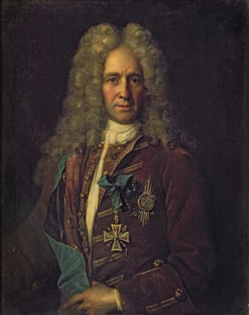 Detail of Portrait of State Chancellor Count G. Golovkin, 1720 by Ivan Nikitich Nikitin