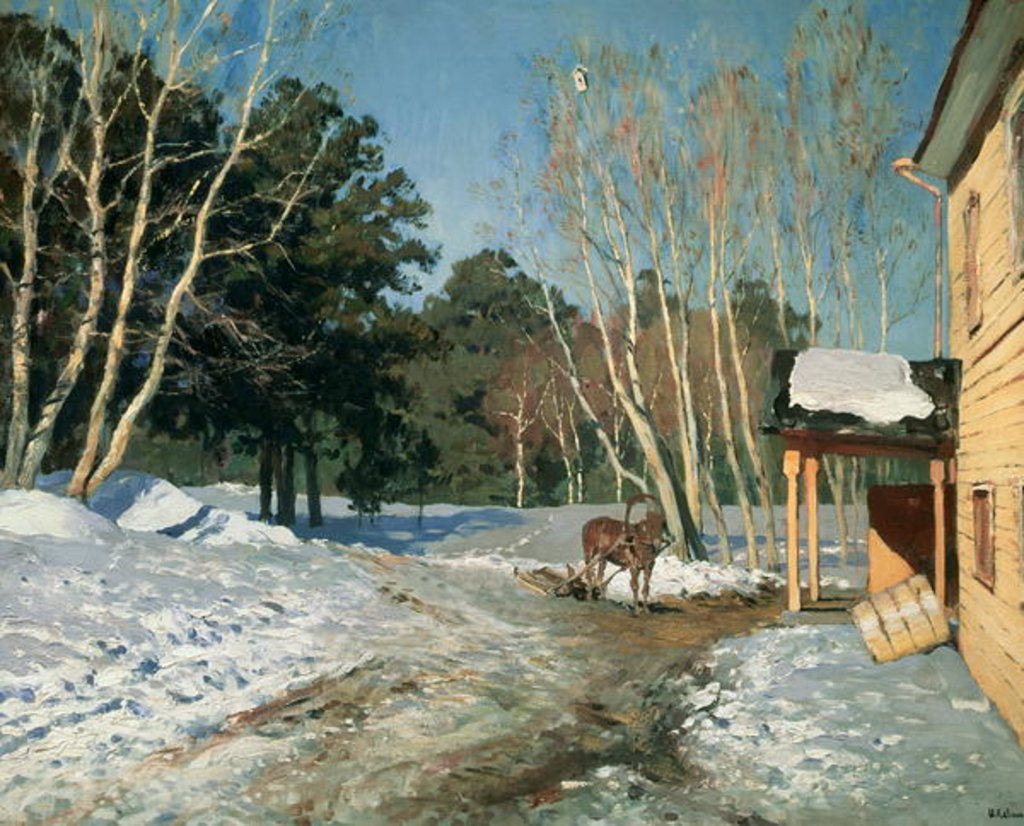 Detail of March, 1895 by Isaak Ilyich Levitan