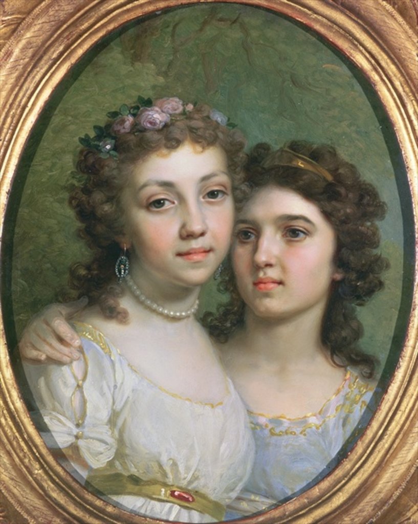 Detail of Lizanka and Dashenka, 1784 by Vladimir Lukich Borovikovsky