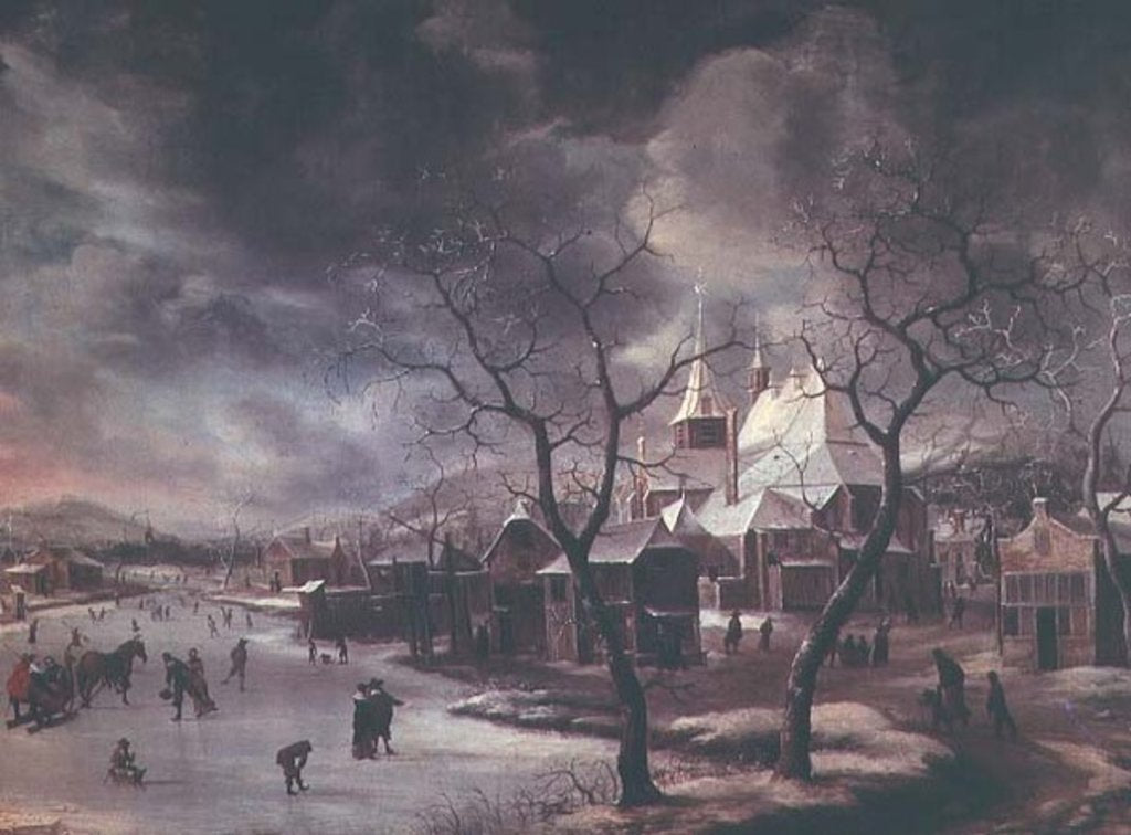 Detail of Winter Scene by Jan Beerstraten
