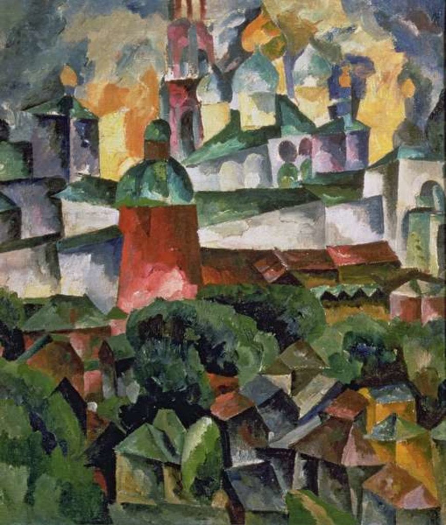 Detail of Landscape near Troize-Sergiev, 1920 by Aristarkh Vasilievic Lentulov