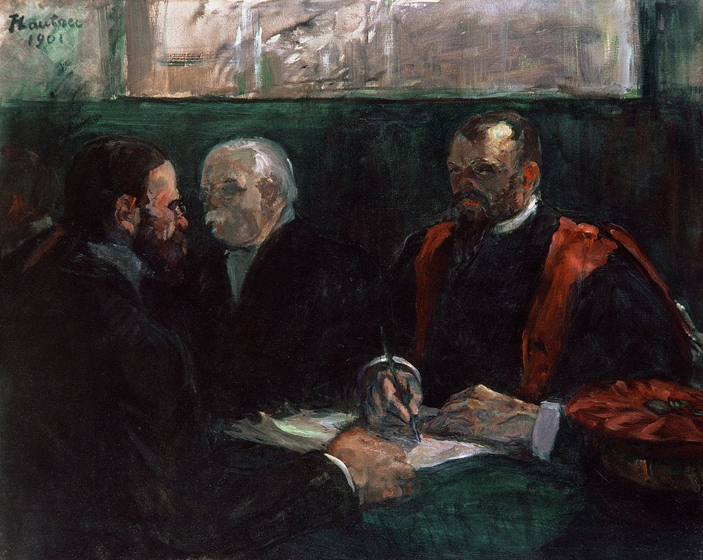 Detail of Examination at the Faculty of Medicine, 1901 by Henri de Toulouse-Lautrec