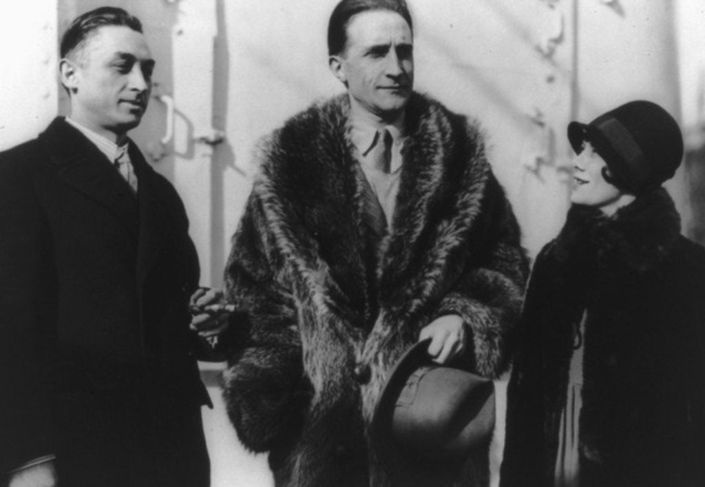 Detail of Leon Hartt, Marcel Duchamp, and Mrs. Hartt by Anonymous