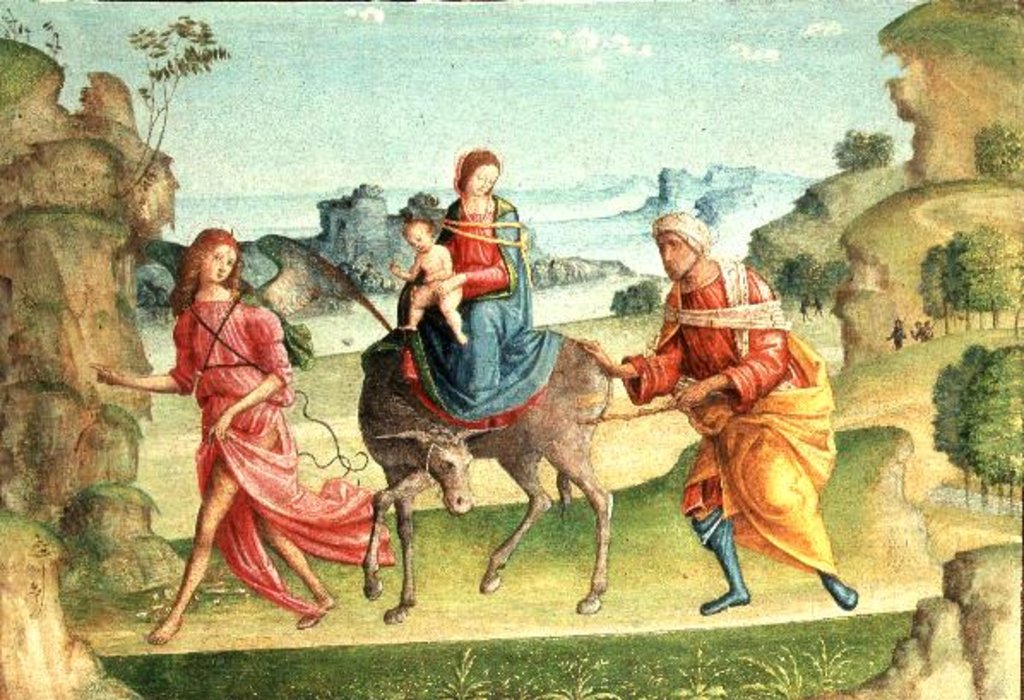 Detail of Flight into Egypt, 16th century by Marco Meloni