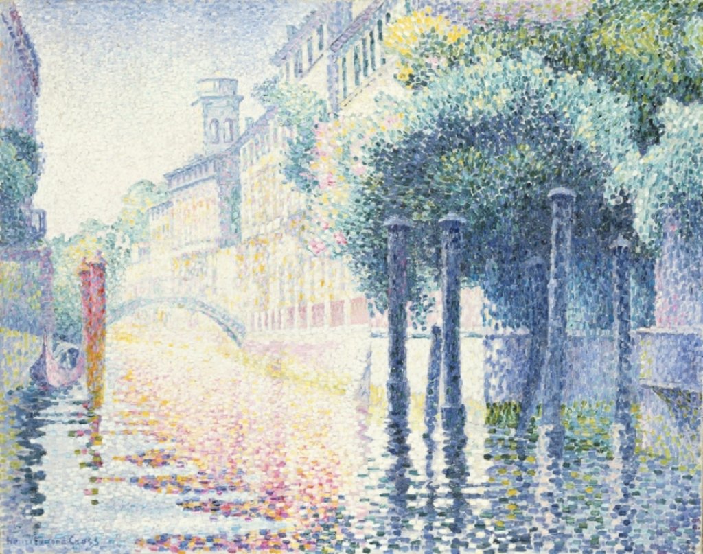 Detail of Rio San Trovaso, Venice, 1903-4 by Henri-Edmond Cross