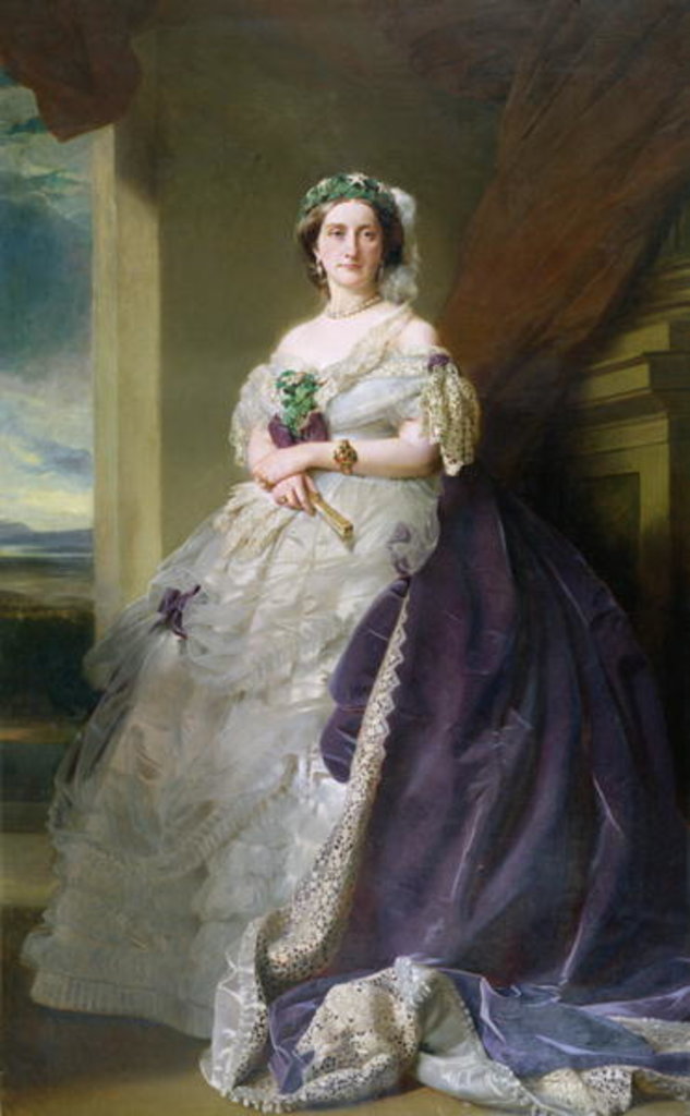 Detail of Portrait of Lady Middleton, 1863 by Franz Xaver Winterhalter