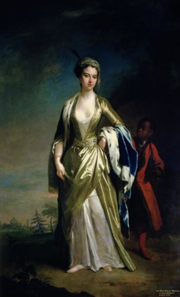 Detail of Lady Mary Wortley Montagu, c.1725 by Jonathan Richardson