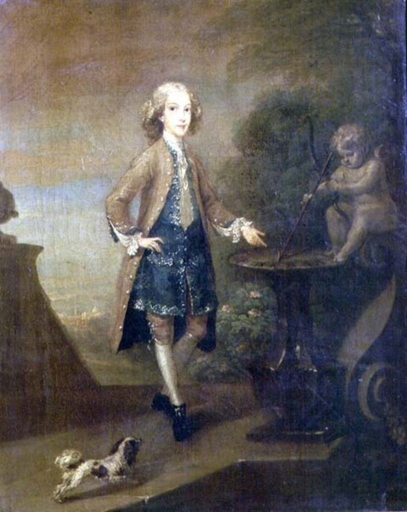 Detail of Horace Walpole, aged 10, 1727-8 by William Hogarth