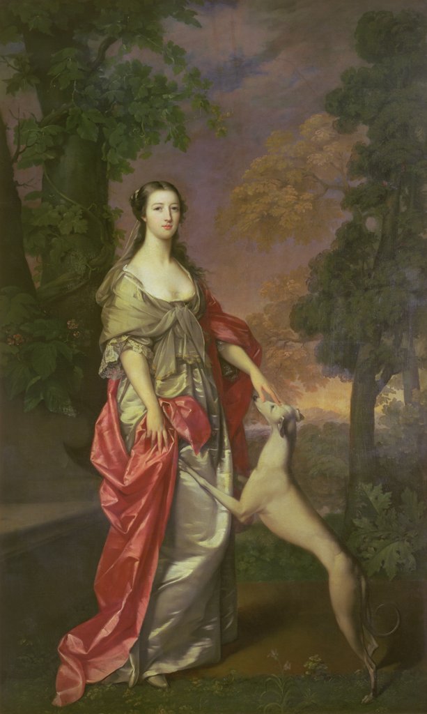 Detail of Elizabeth Gunning, Duchess of Hamilton, 1752-3 by Gavin Hamilton