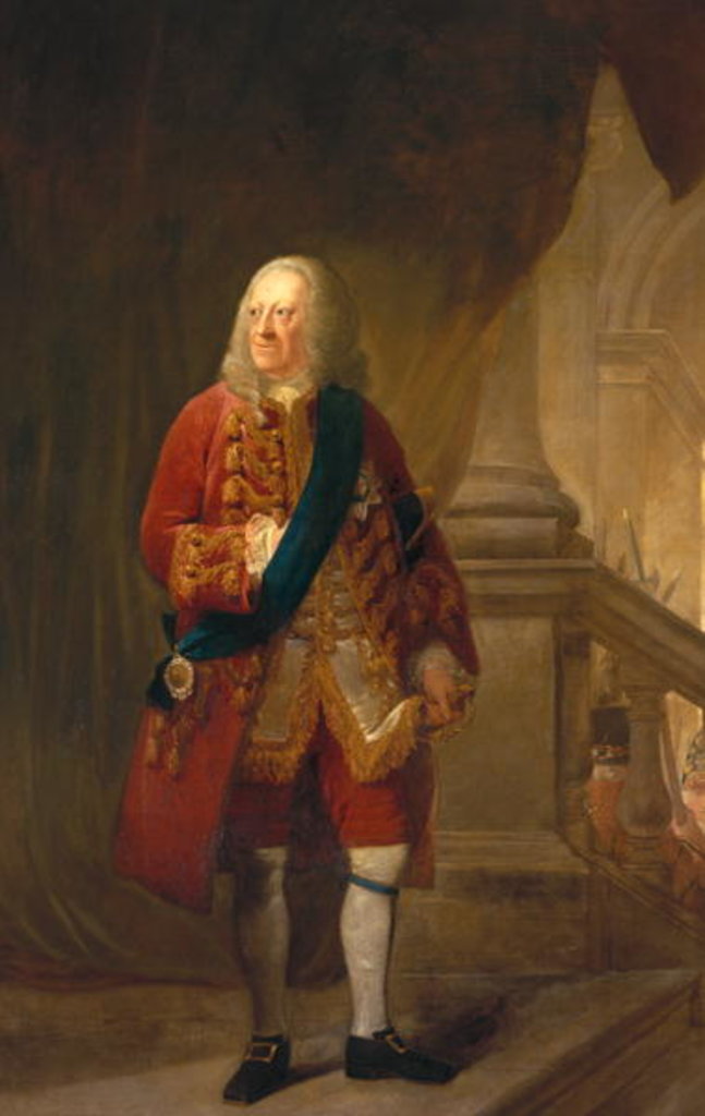 Detail of King George II, 1759 by Robert Edge Pine