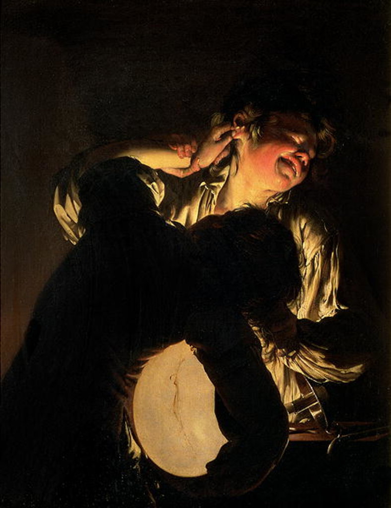 Detail of Two Boys Fighting over a Bladder, c.1767-70 by Joseph Wright of Derby