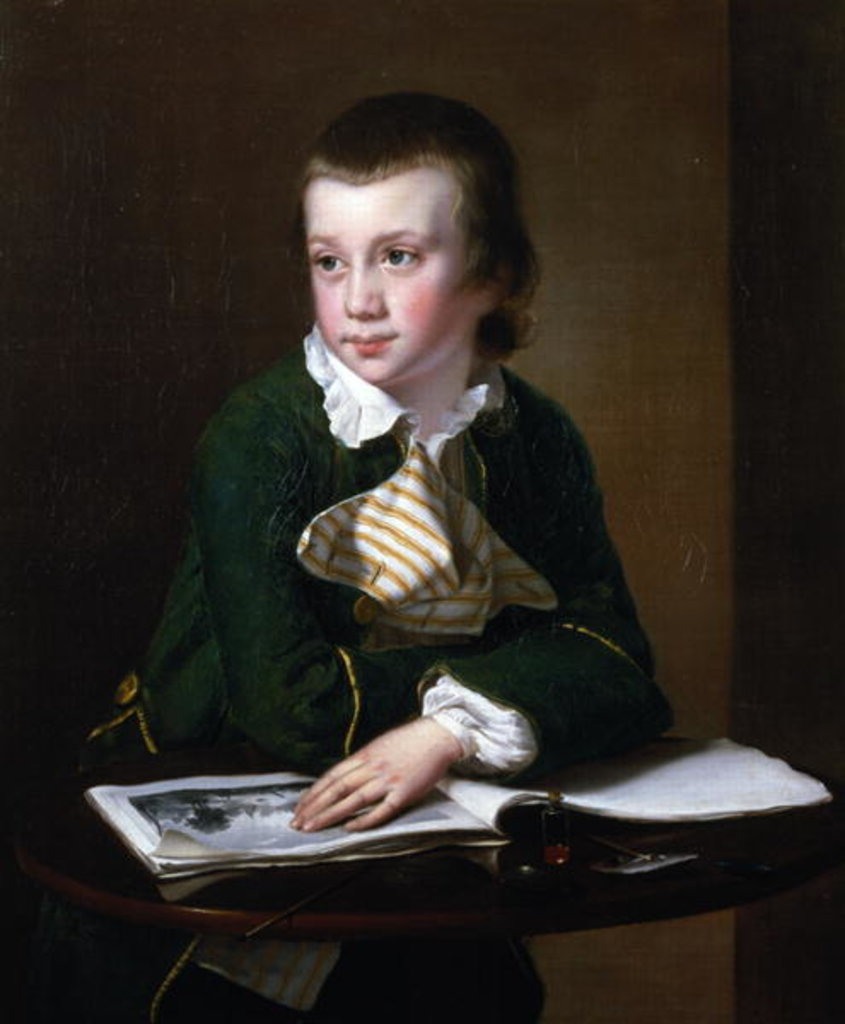 Detail of Portrait of the Revd William Rastall as a Boy by Joseph Wright of Derby