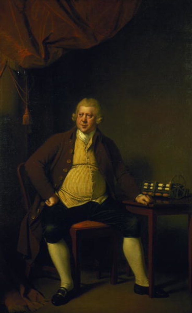 Detail of Sir Richard Arkwright, 1789-90 by Joseph Wright of Derby