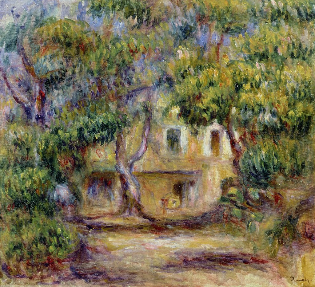 Detail of The Farm at Les Collettes, c.1915 by Pierre Auguste Renoir