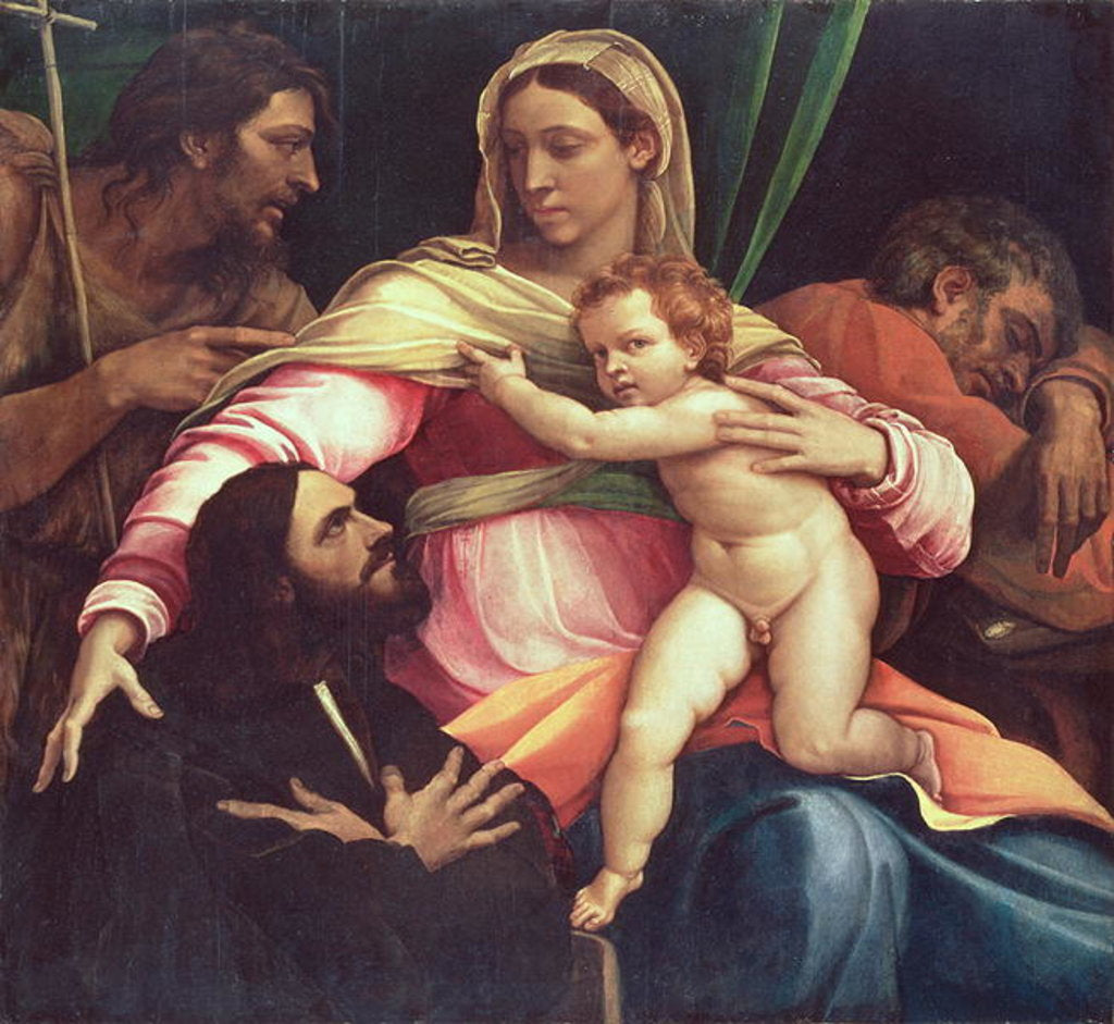 Detail of The Madonna and Child with Saint Joseph, Saint John the Baptist and a Donor, 1517 by Sebastiano del Piombo