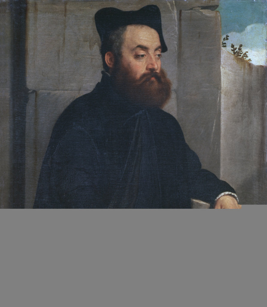 Detail of Canon Ludovico di Terzi, c.1559-60 by Giovanni Battista Moroni