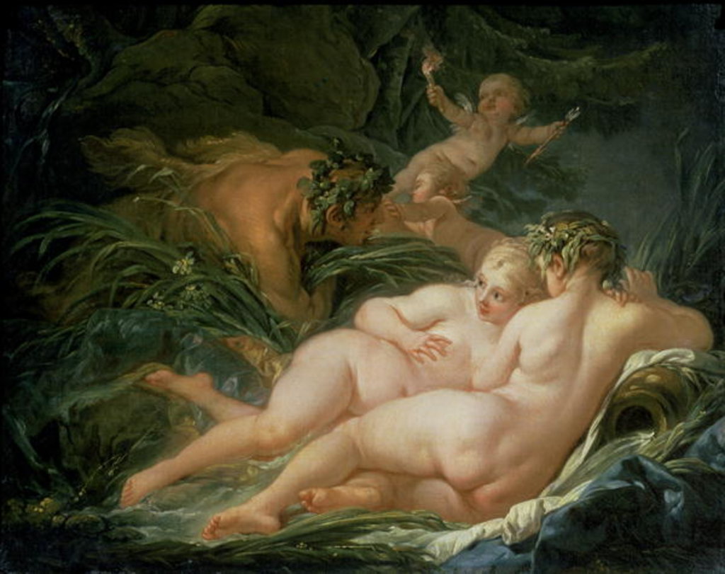 Detail of Pan and Syrinx, 1759 by Francois Boucher