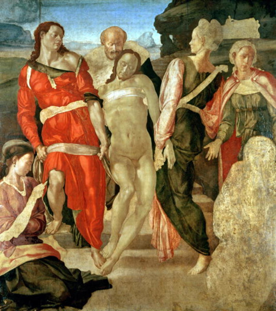 Detail of The Entombment, c.1500-1 by Michelangelo Buonarroti