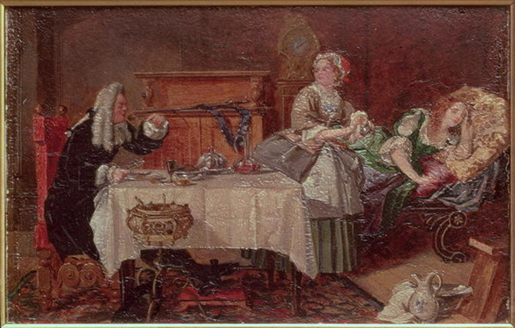 Detail of A Scene from 'Tartuffe' by Moliere, 1850 by Anonymous