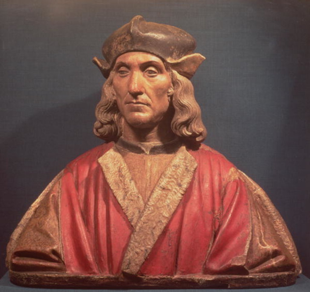 Detail of Henry VII, 1509-11 by Pietro Torrigiano