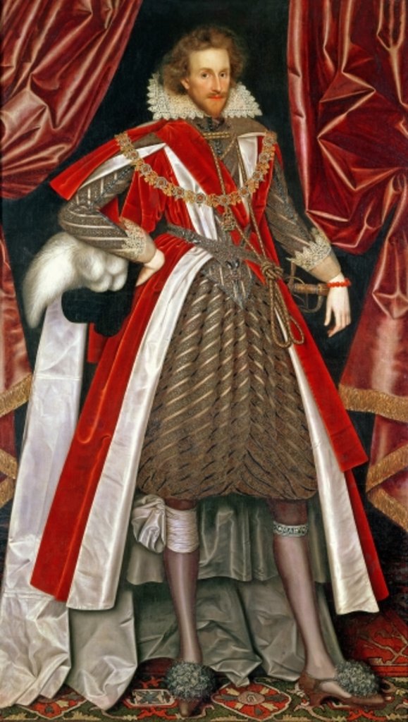 Detail of Philip Herbert, 4th Earl of Pembroke, c.1615 by William Larkin