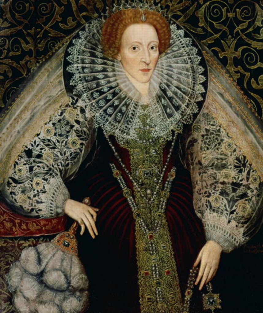 Detail of Queen Elizabeth I, c.1585-90 by John the Younger Bettes